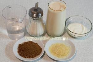Молочное суфле со вкусом крем-брюле Суфле из ряженки и желатина